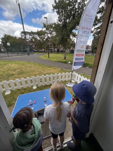 Making Unlimited Memories set up at a community event